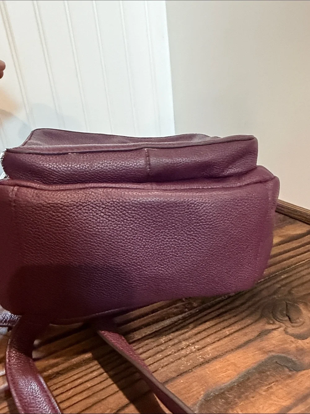 Kate Spade Mini Nicole deep plum Larchmont Avenue Back pack